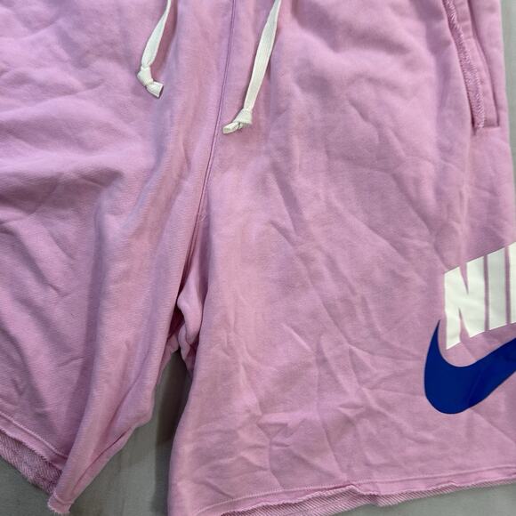Nike Club Alumni French Terry Shorts Pink Rose Mens Size XL - Picture 2 of 8